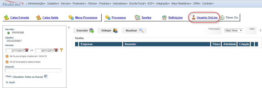 Versão VS32 - Permissão De Logout Do Usuário Logado - Dealernet Wiki ...